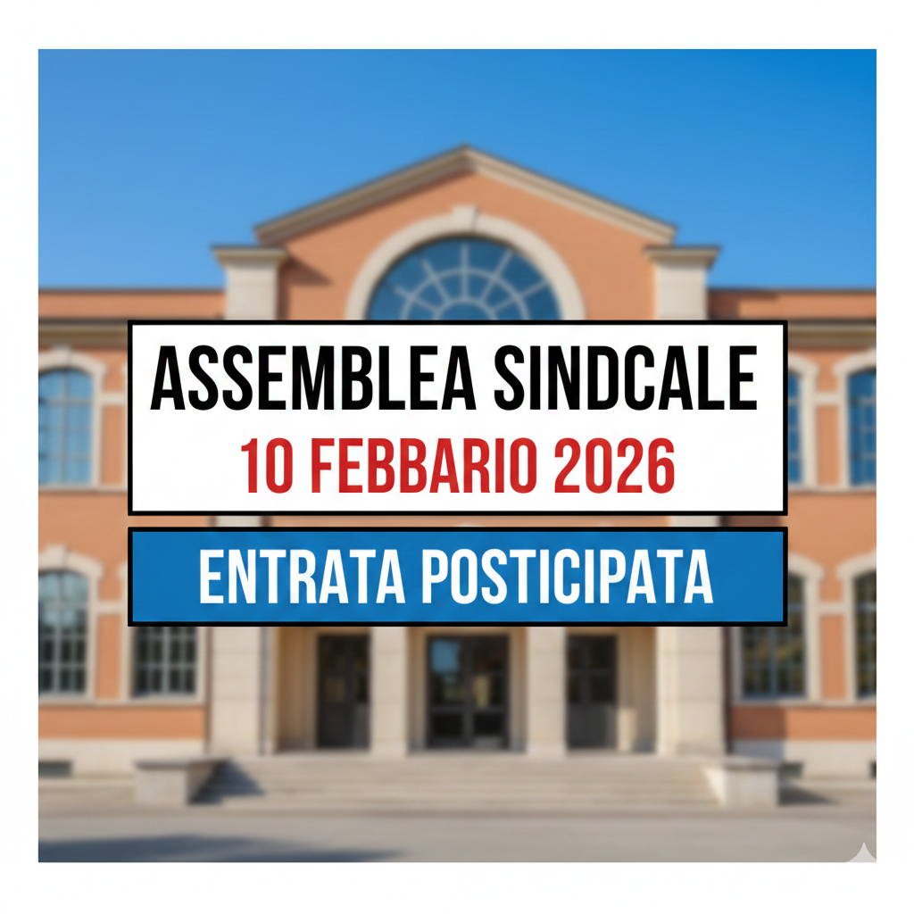 📢 Organizzazione oraria riunione sindacale del 10 FEBBRAIO 2026 