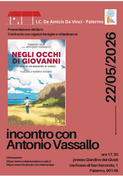 22 maggio 2026. Presentazione del libro di Antonio Vassallo “Negli occhi di Giovanni”.